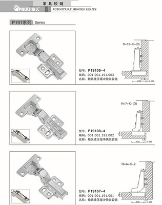 鲍氏五金配件 G191系列 融合品质与设计的家具铰链之选